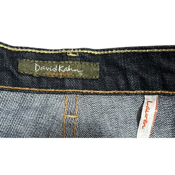 David Kahn Lauren Faded Black Denim Jeans Stretch Bootcut Women’s Size 8 - Picture 4 of 9